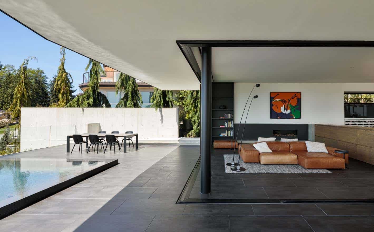 modern covered patio