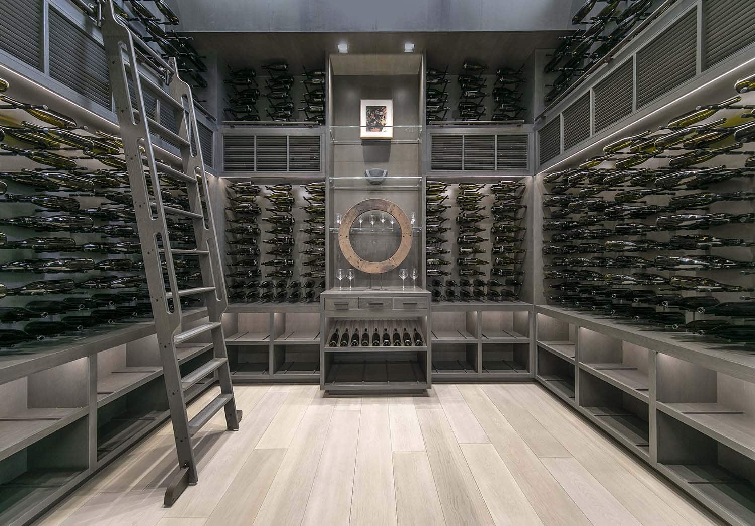 modern wine cellar