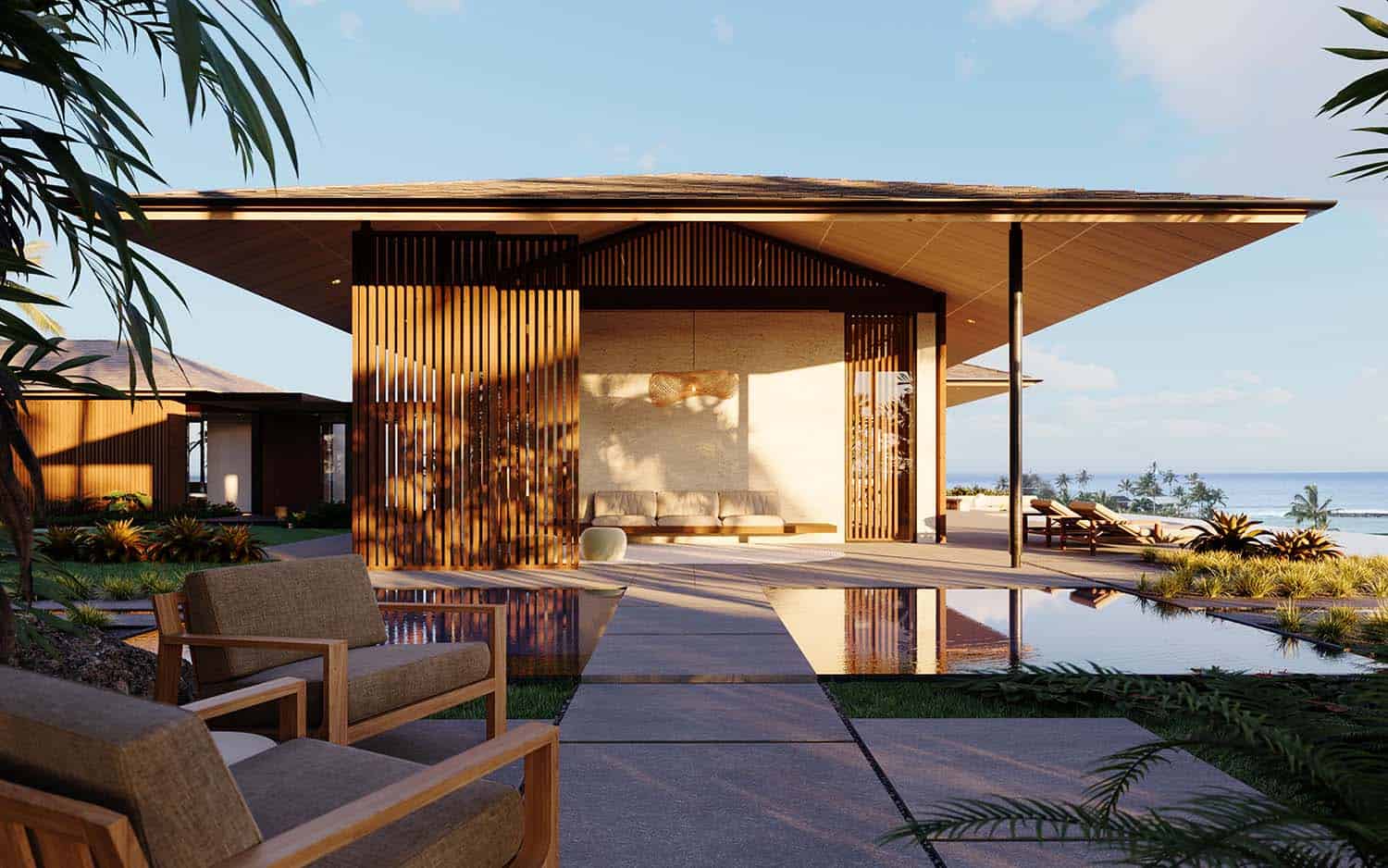modern tropical house exterior