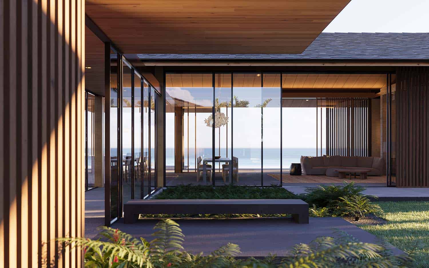 modern tropical house exterior