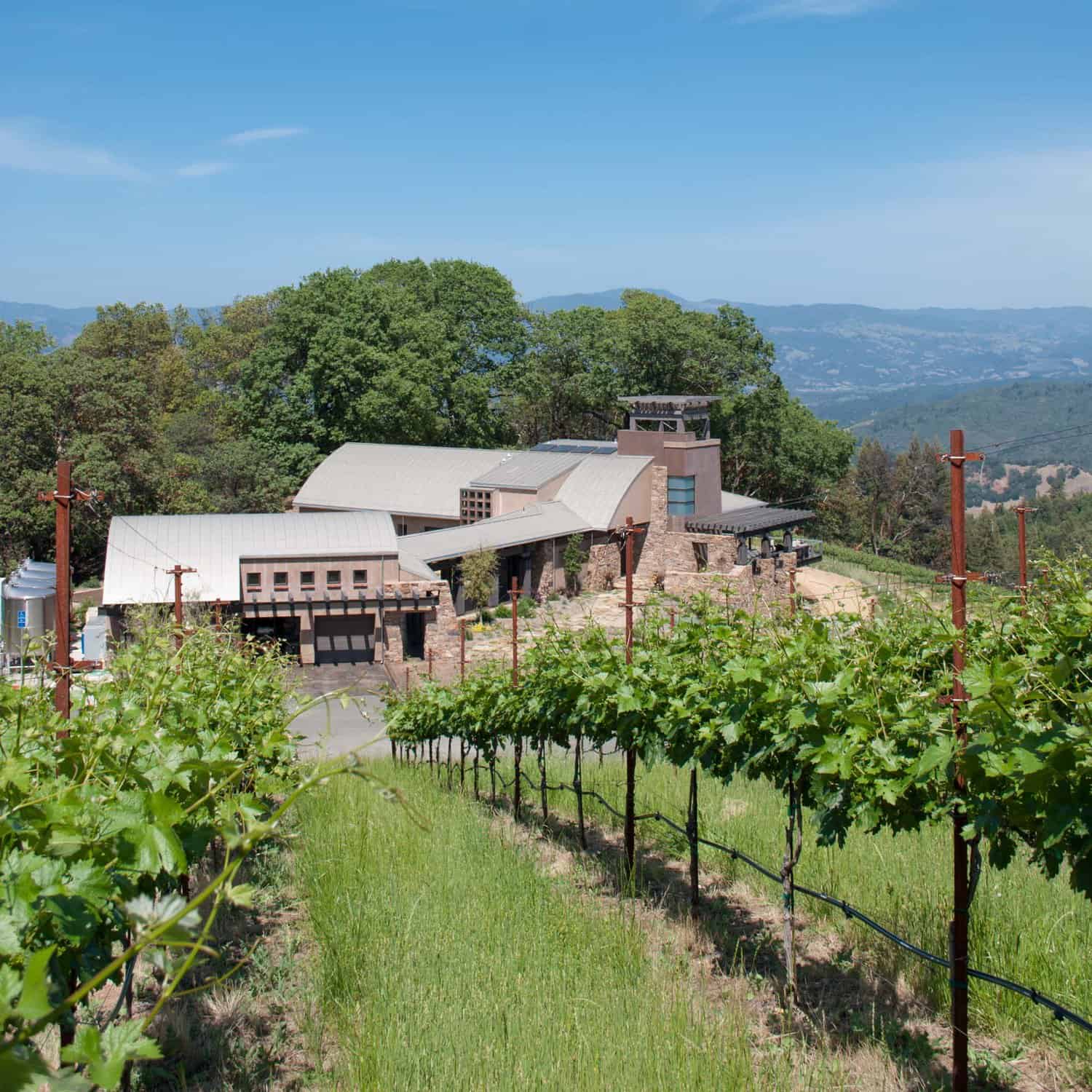 mountain vineyard house exterior