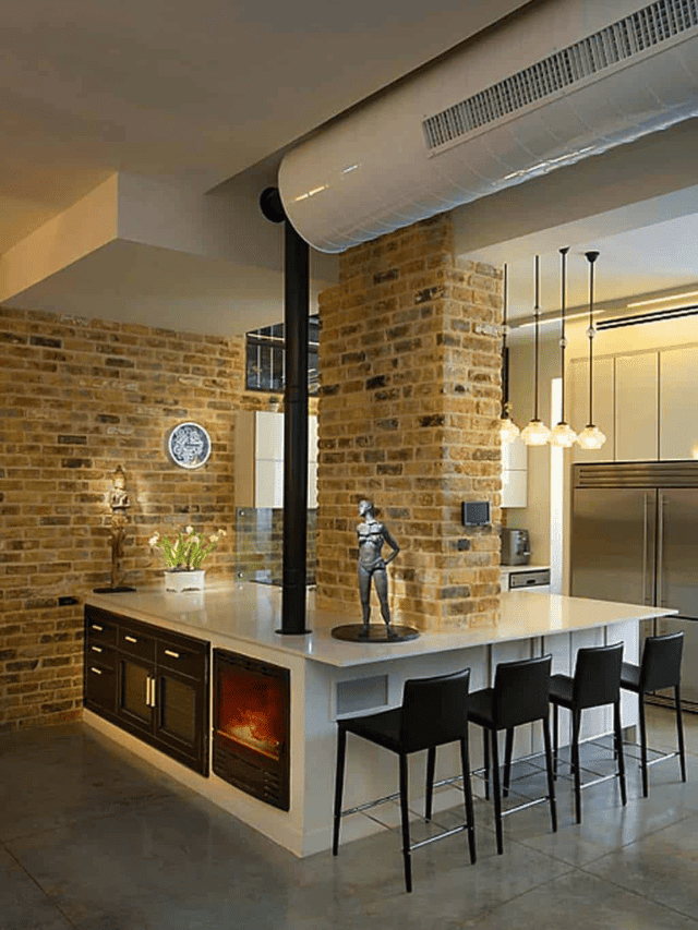 25 Fabulous Kitchens Showcasing Warm and Cozy Fireplaces Story