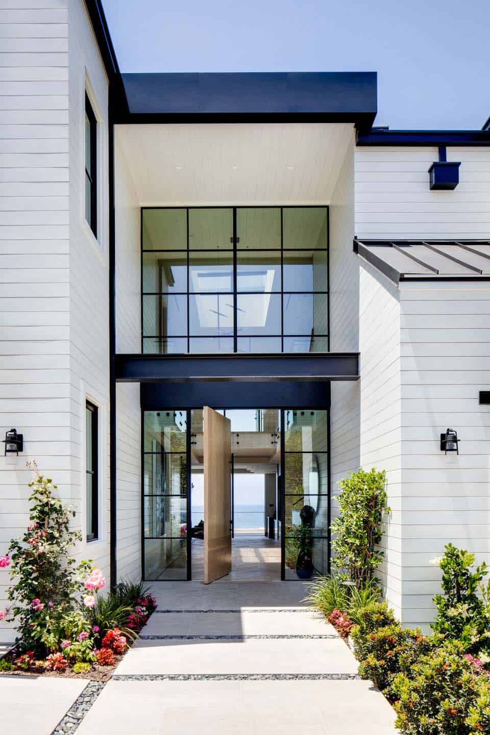 coastal contemporary home entry