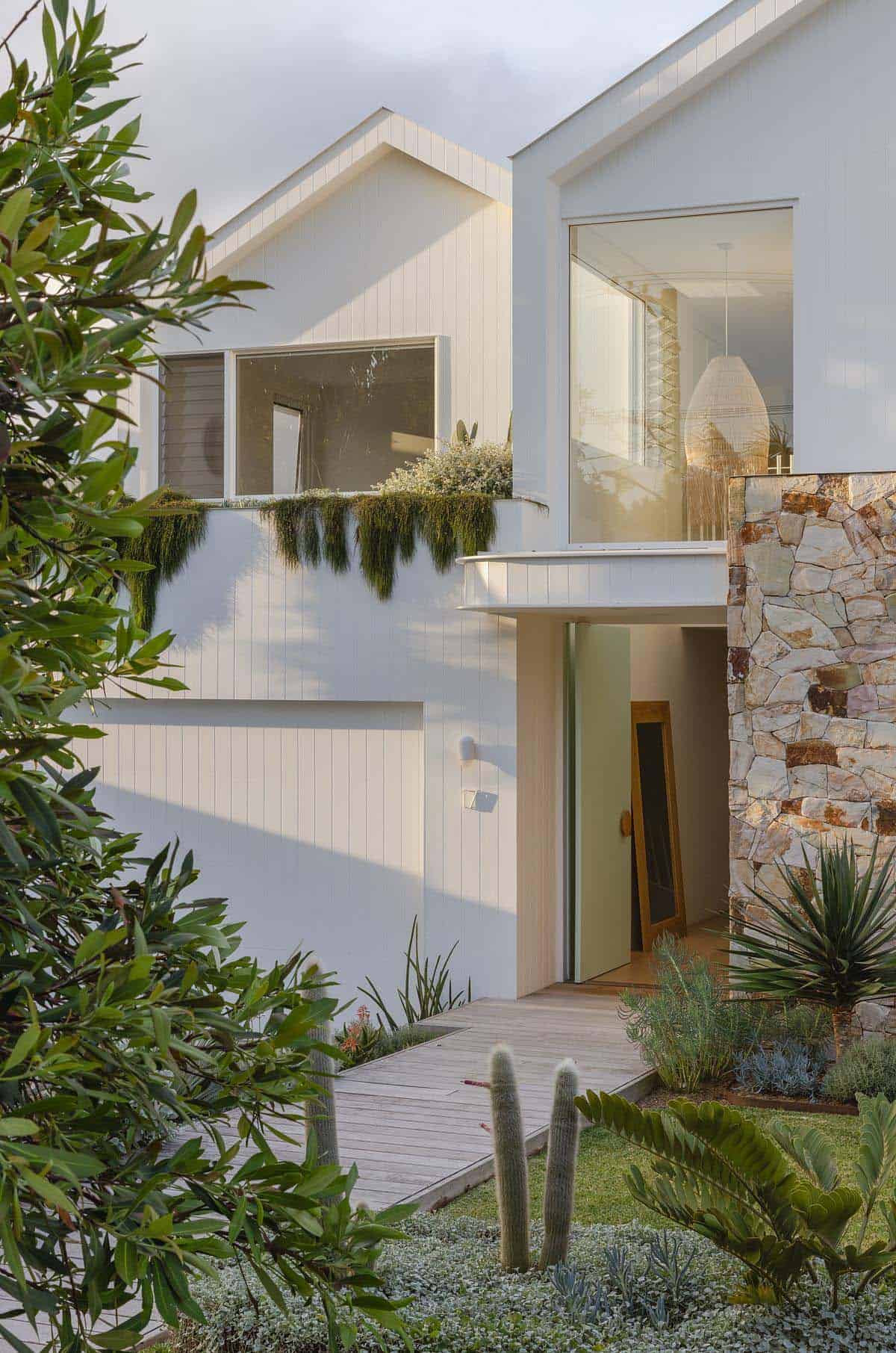 contemporary home exterior entry