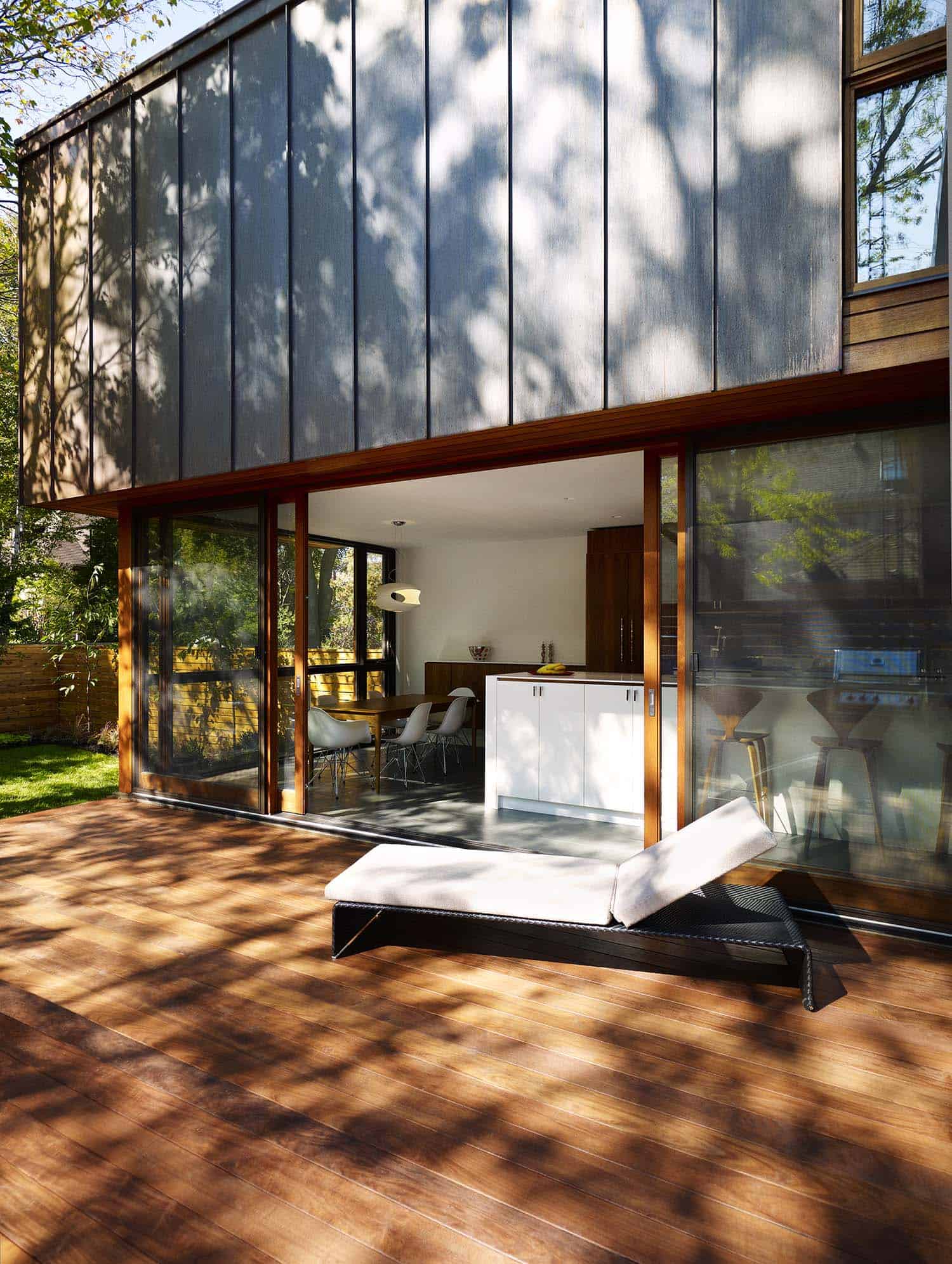 contemporary home exterior deck