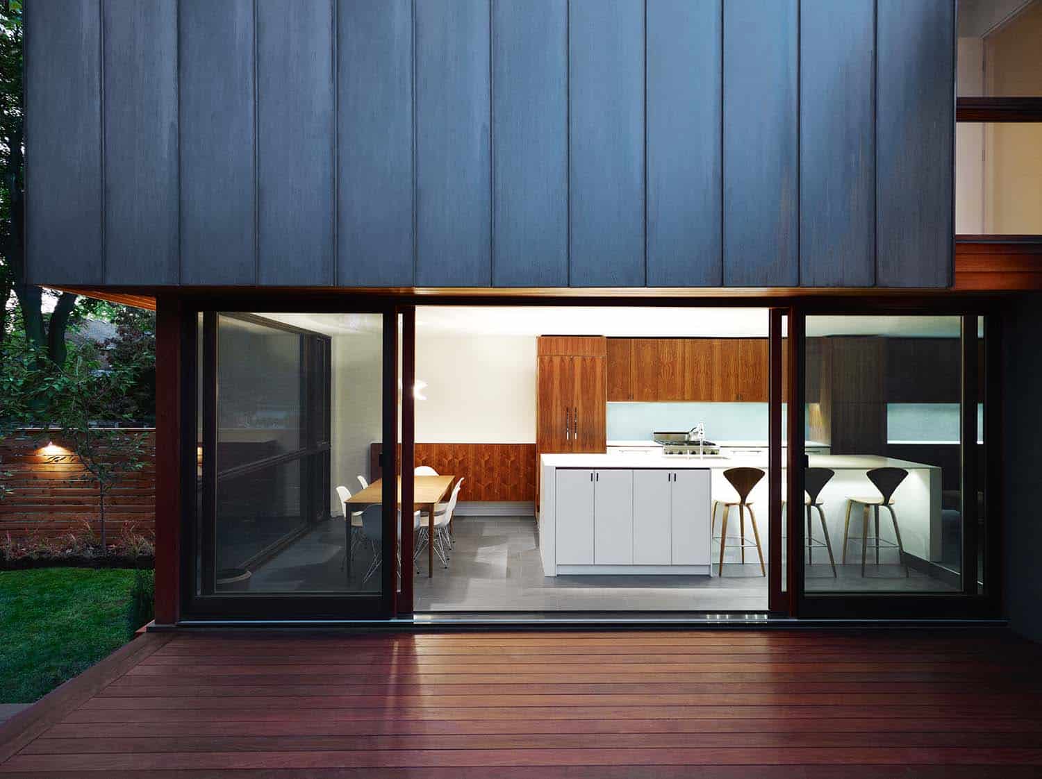 contemporary home exterior deck