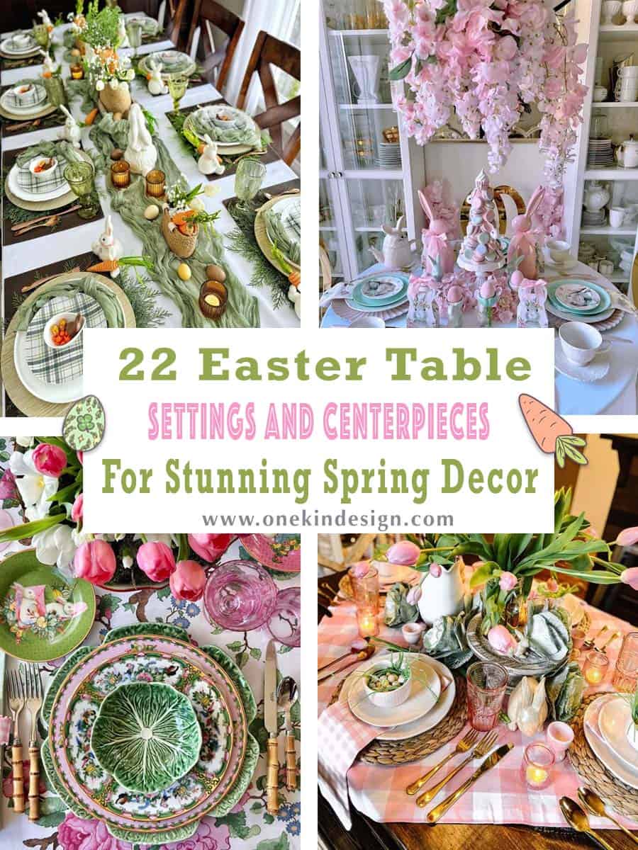 Easter table settings and centerpiece ideas for spring