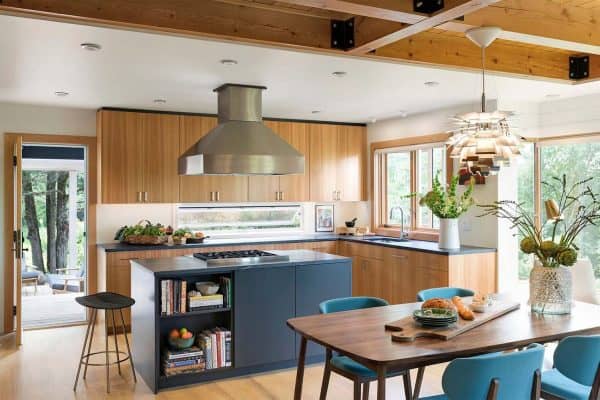 featured posts image for A Minnesota cabin gets beautifully remodeled into a midcentury modern haven