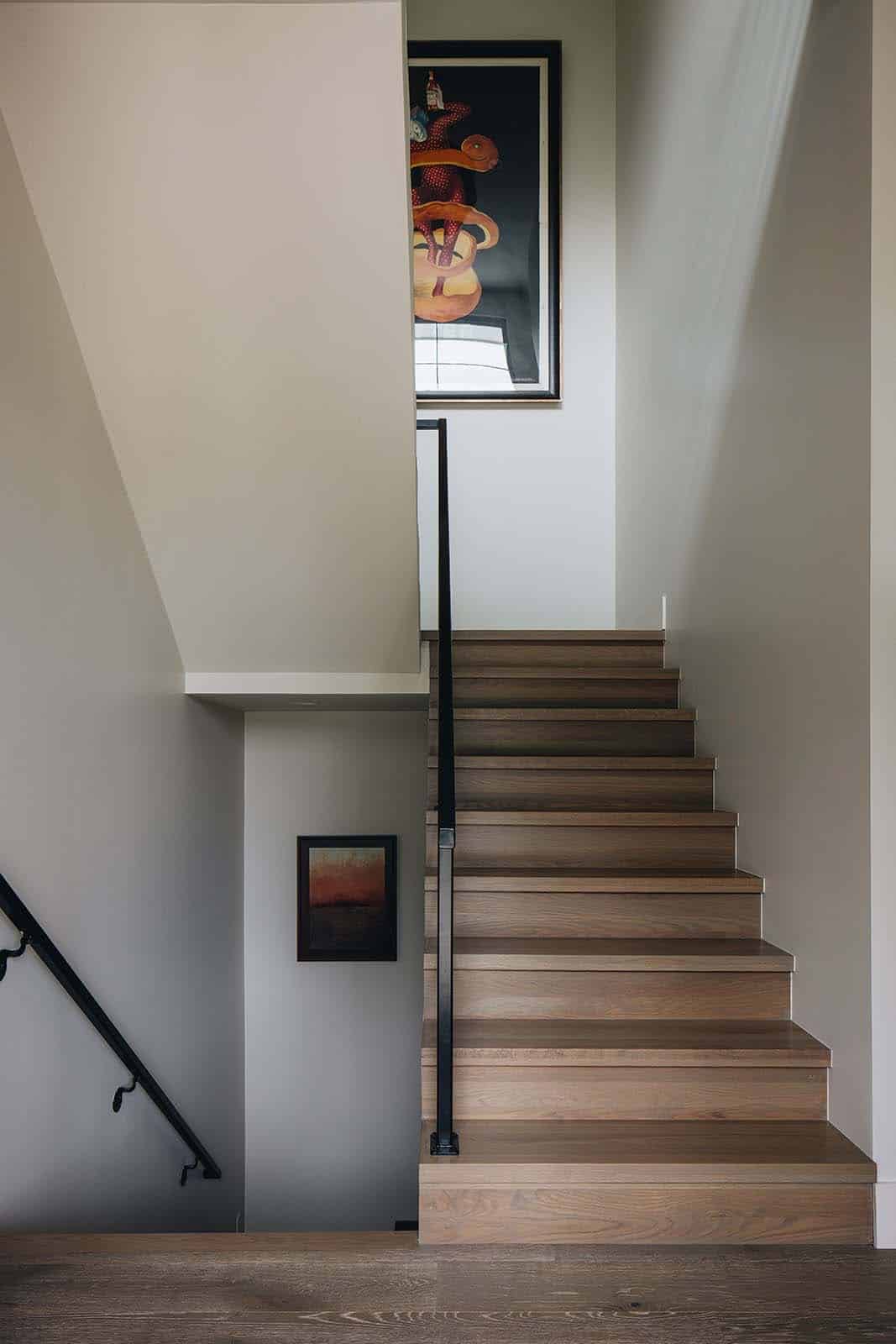 modern farmhouse style staircase