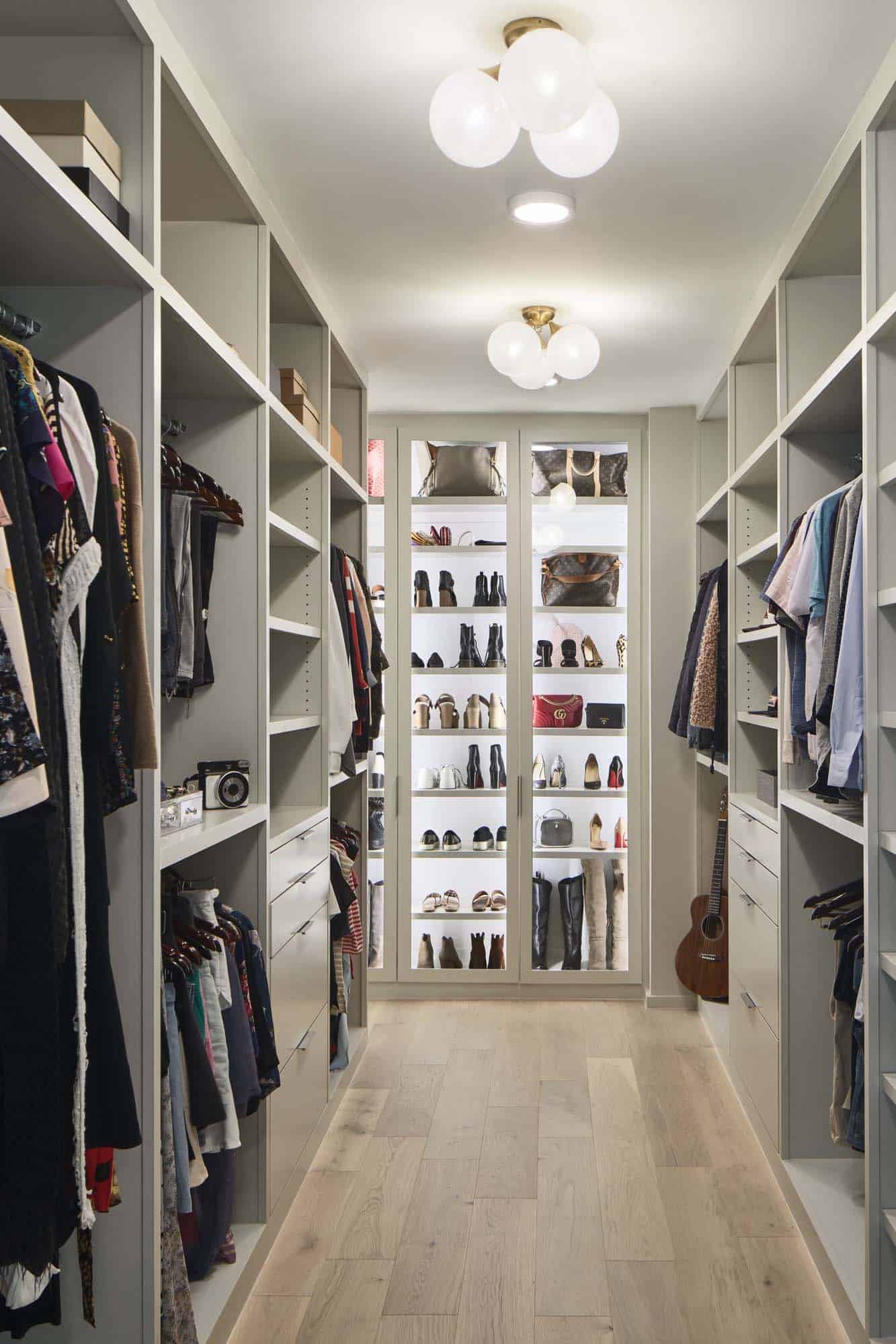 modern walk-in closet