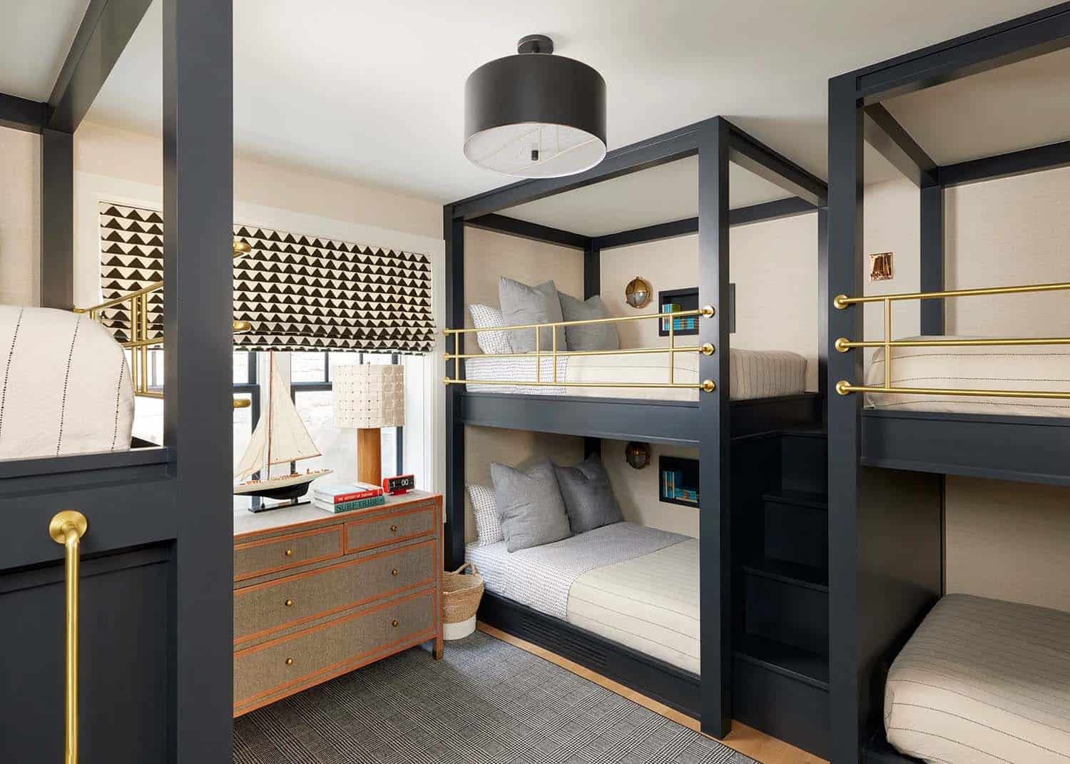 modern bunk bedroom