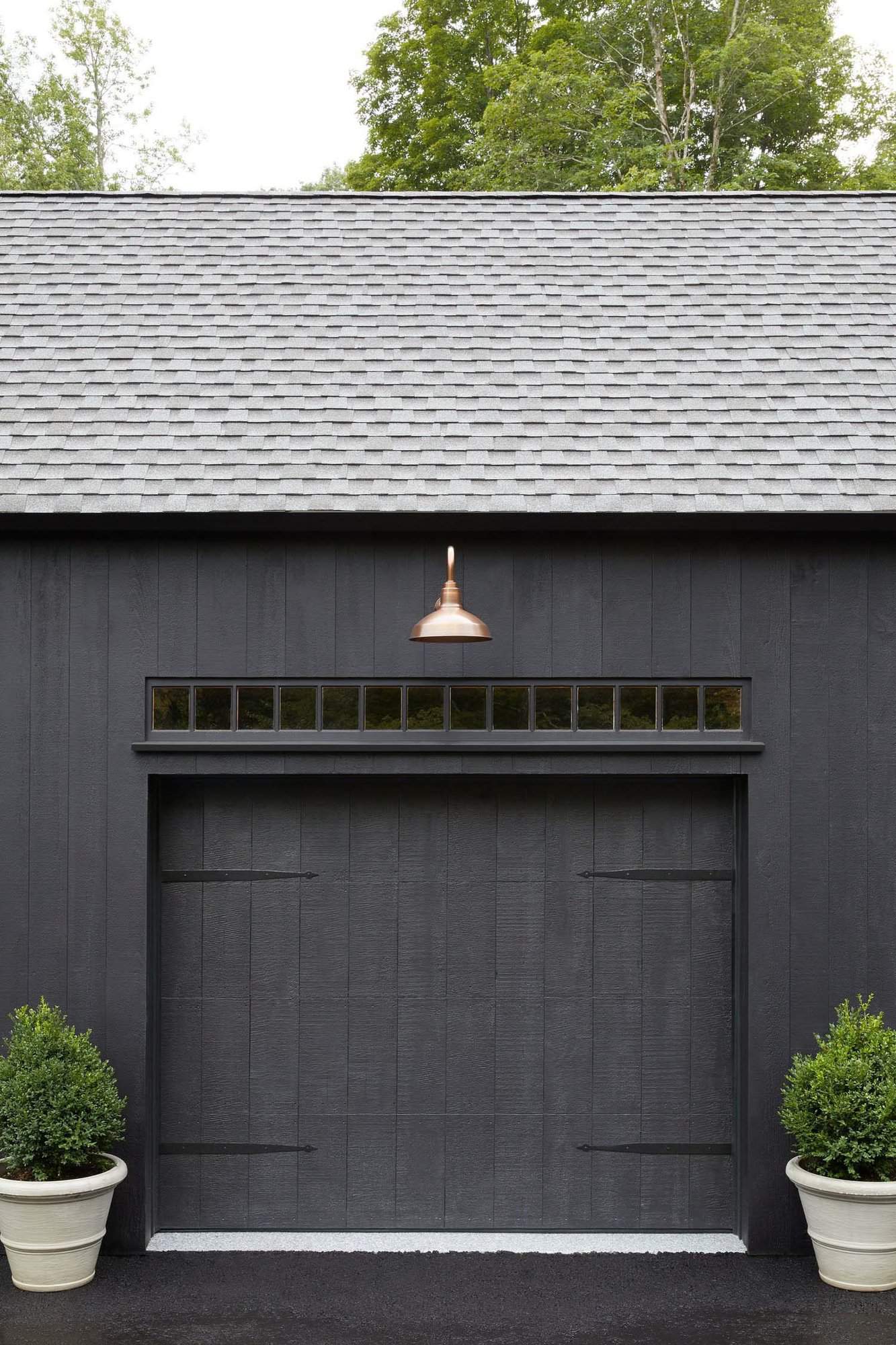 black barn garage exterior