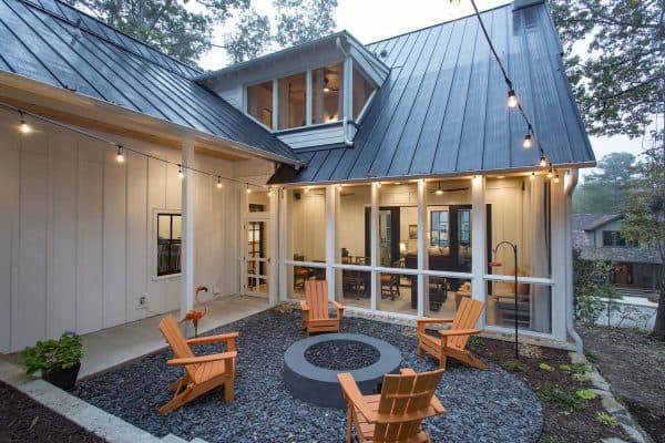 featured posts image for Charming modern farmhouse home in Georgia tucked into a serene forest