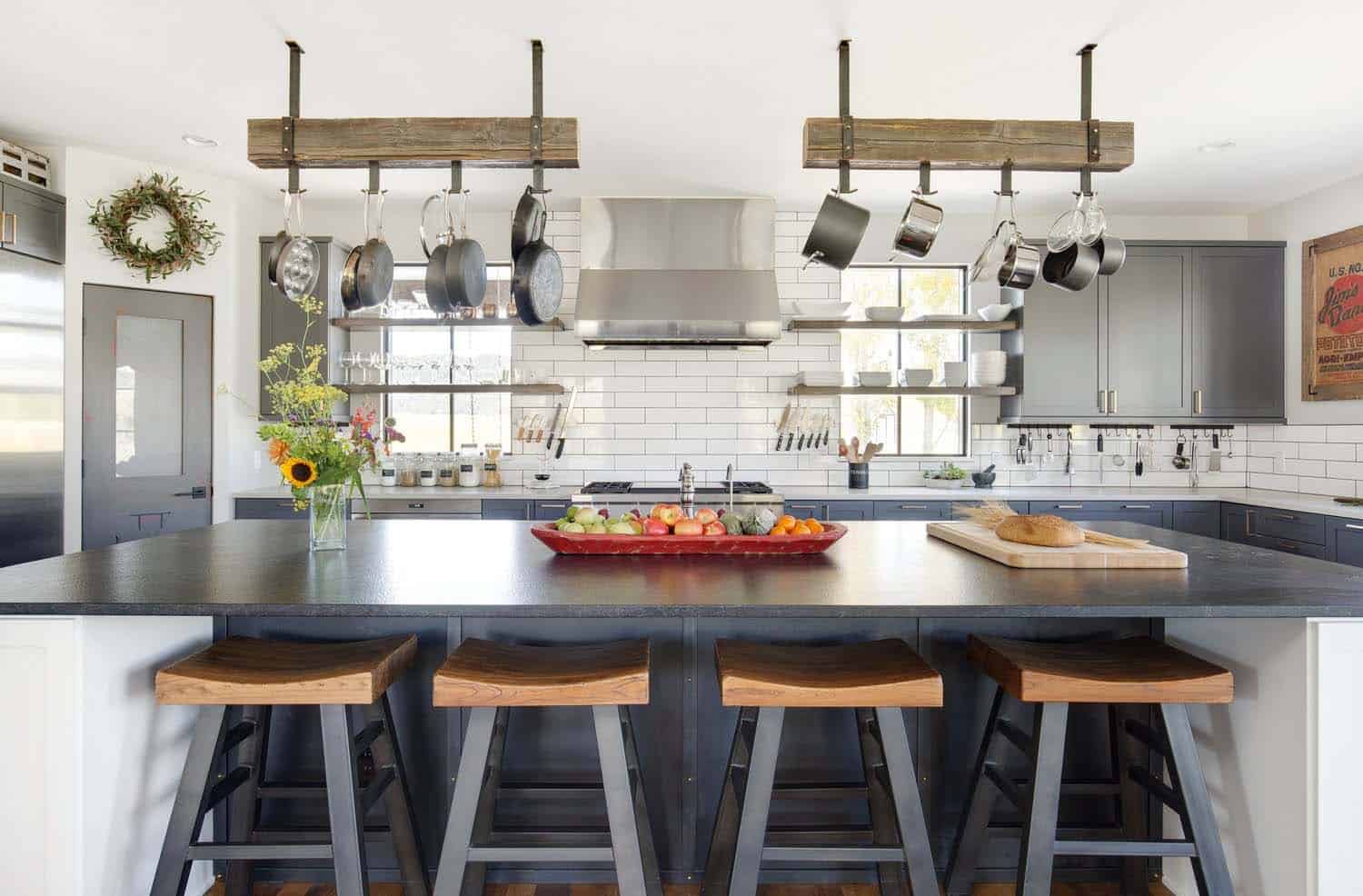 See this cozy and inviting modern farmhouse in the Colorado mountains