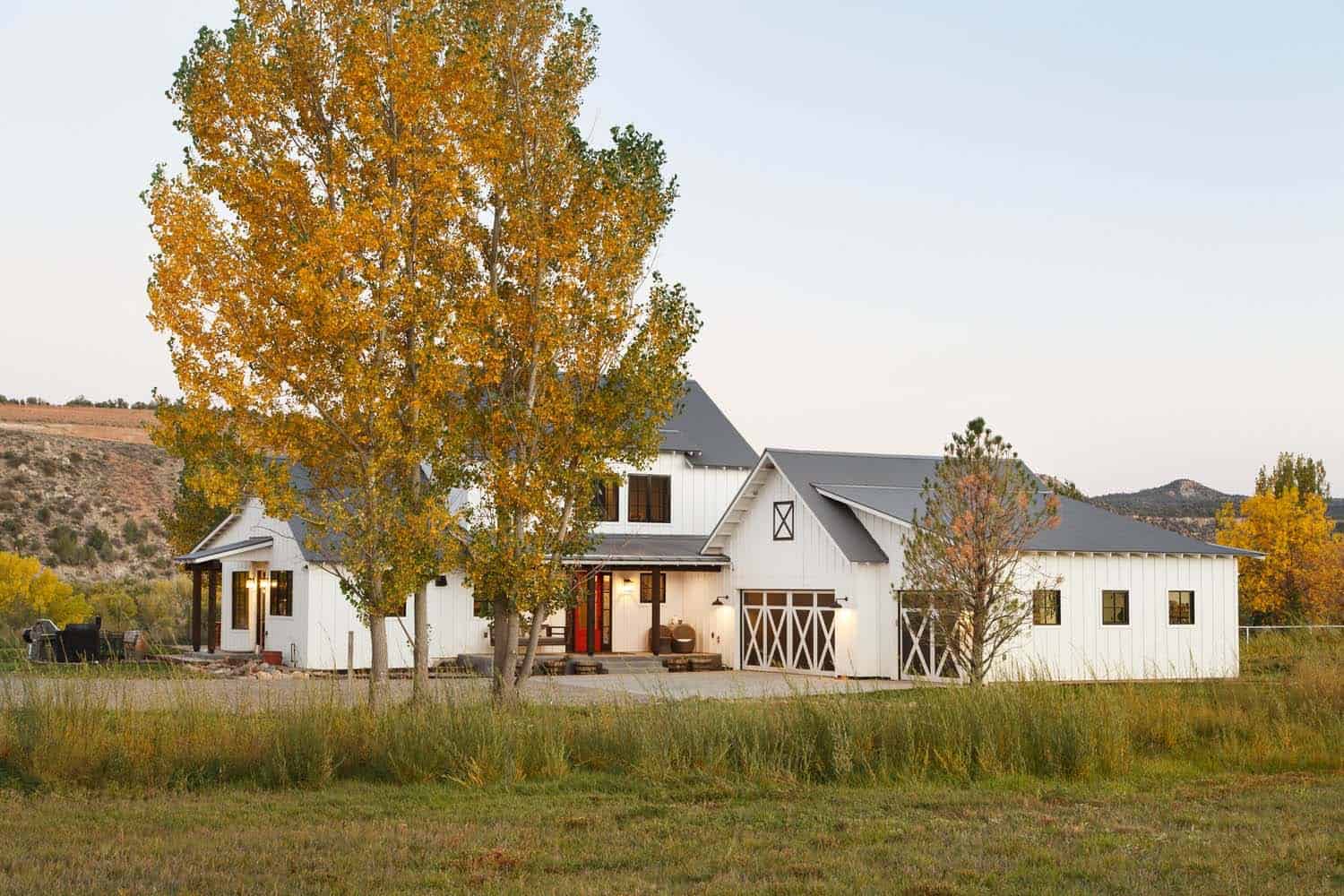 See this cozy and inviting modern farmhouse in the Colorado mountains