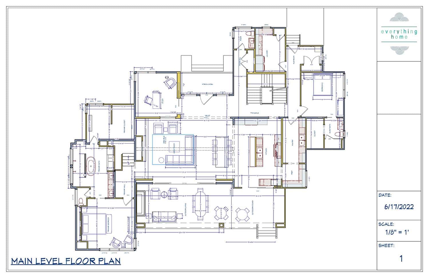 modern scandinavian luxury home main level floor plan