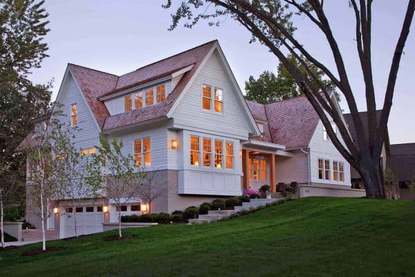 modern shingle style home exterior