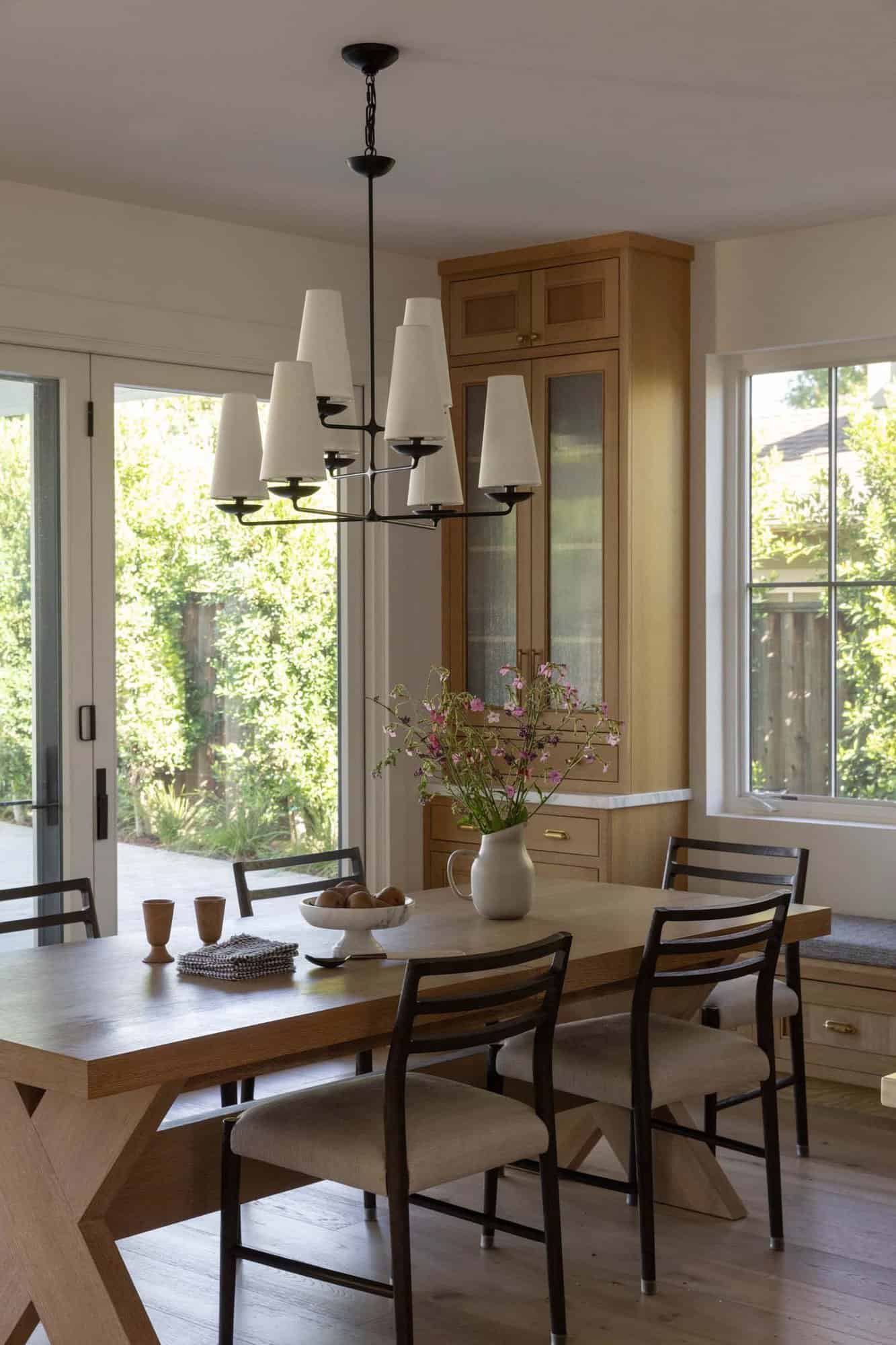 transitional style dining room
