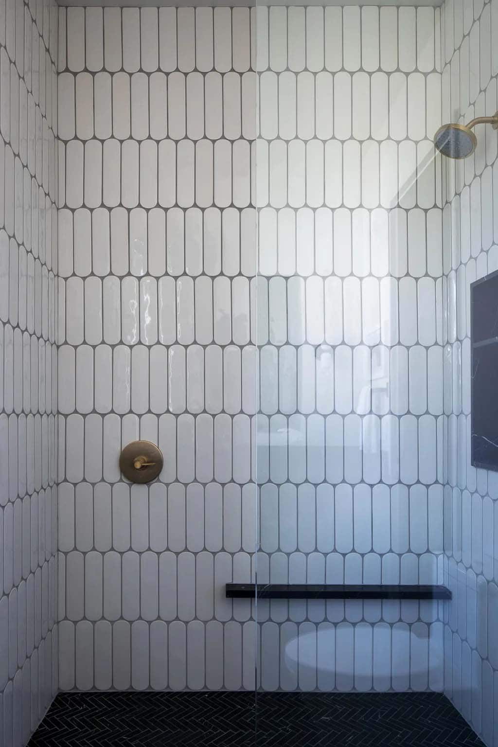 modern bathroom with a shower