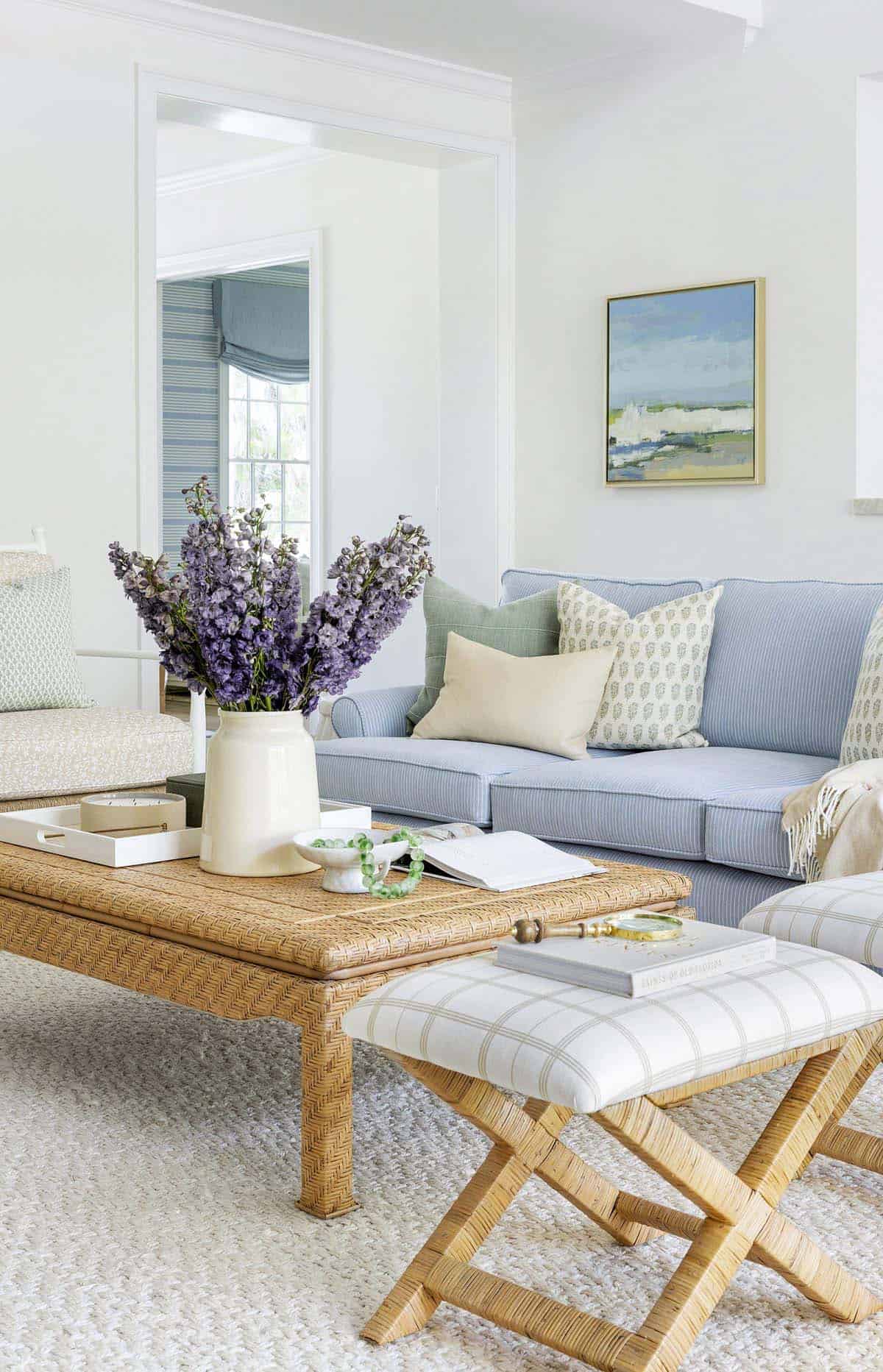 coastal style living room 