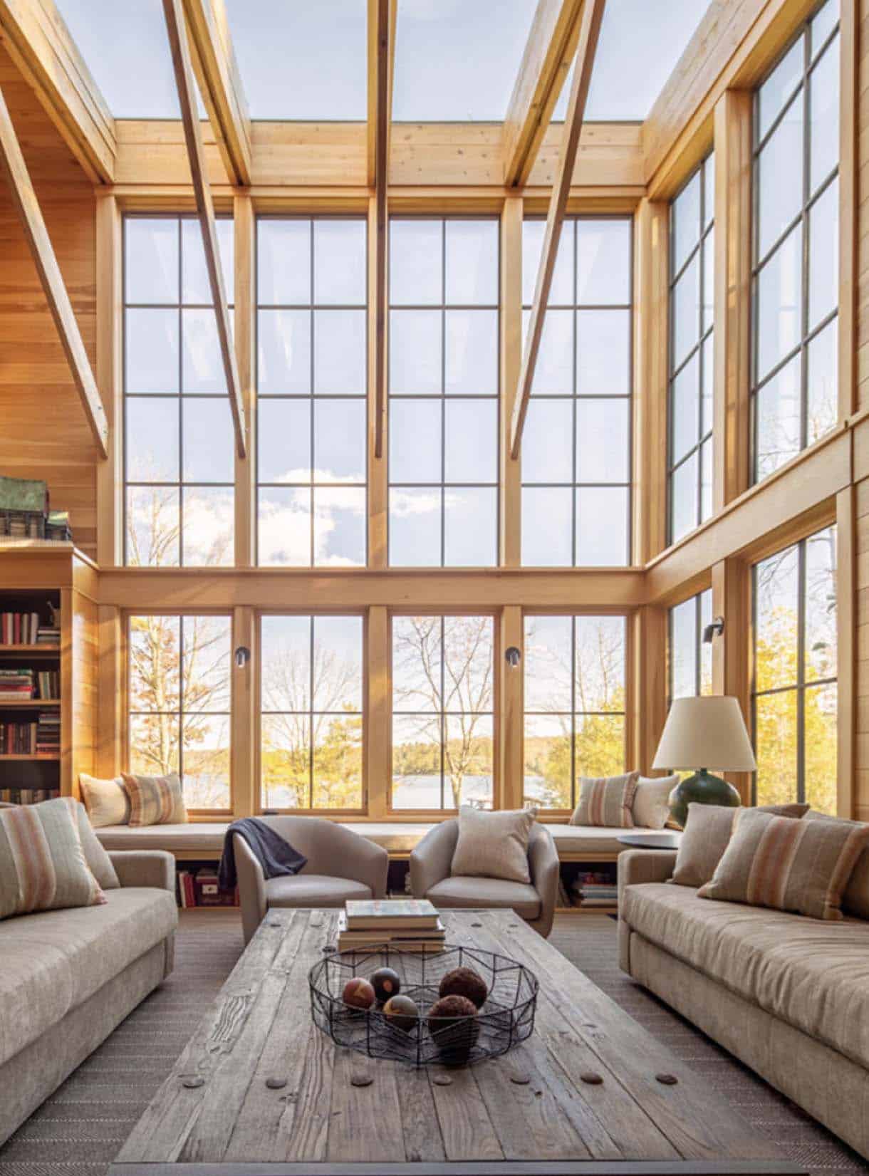 modern rustic living room