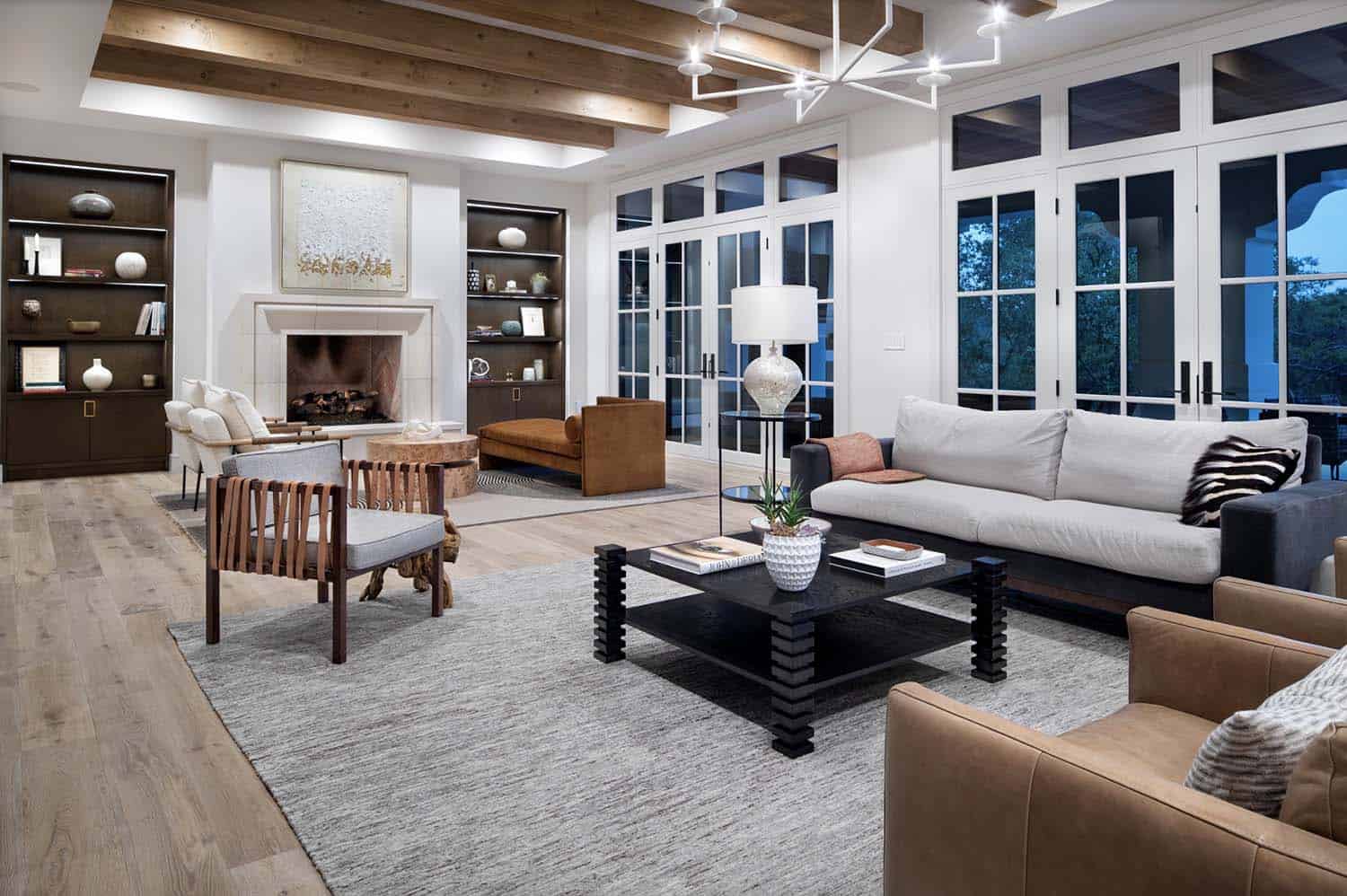 transitional style living room