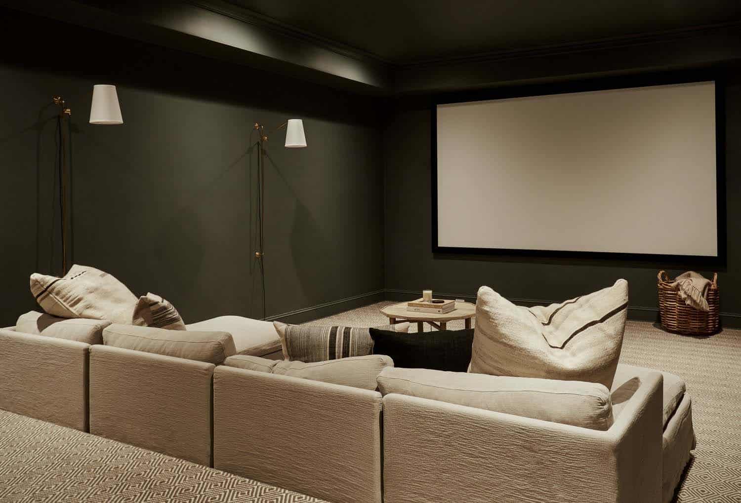 contemporary movie room