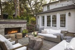 contemporary-outdoor-living-room-with-fireplace